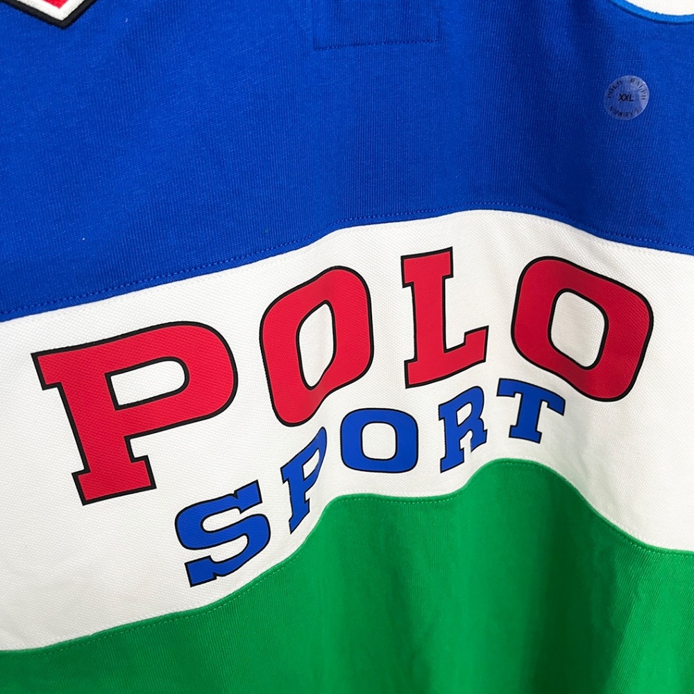 Polo by Ralph Lauren Blue and Green Long Sleeve Shirt - Picture 7 of 10